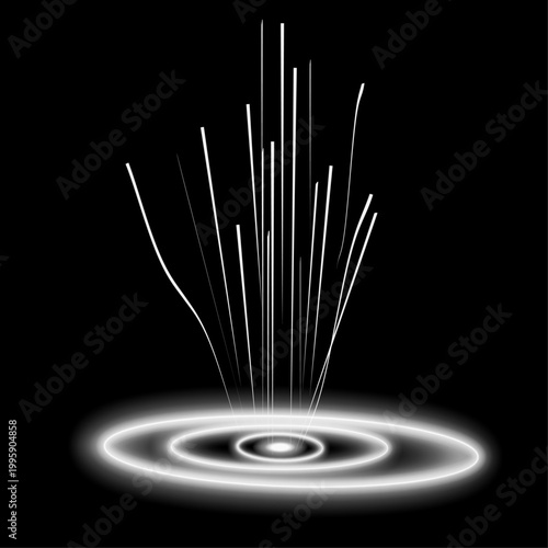 light, stars, space, the cosmos, circles, flashes 54