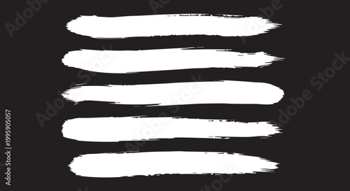 Set of hand drawn grunge texture paint brush, business arrows with different length and thickness hand drawn set. Graphic modern design elements.
