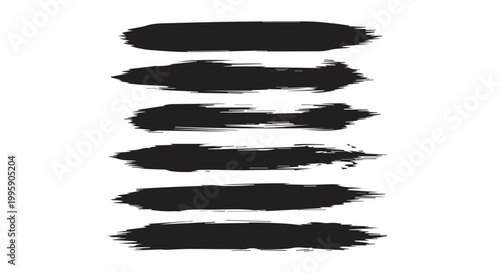 Set of hand drawn grunge texture paint brush, business arrows with different length and thickness hand drawn set. Graphic modern design elements.
