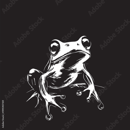 frog vector illustration