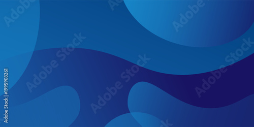 Latar belakang warna biru abstrak. Komposisi bentuk dinamis. Ilustrasi vektor