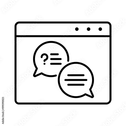 Browser icon vector. Website Illustration sign. Browser functions symbol. Internet logo.