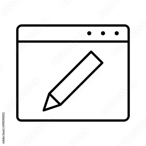 Browser icon vector. Website Illustration sign. Browser functions symbol. Internet logo.