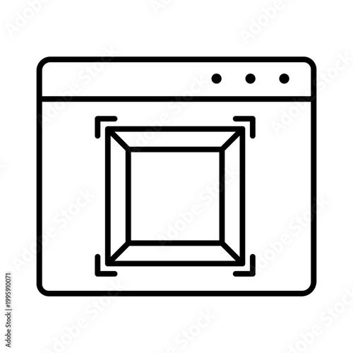Browser icon vector. Website Illustration sign. Browser functions symbol. Internet logo.