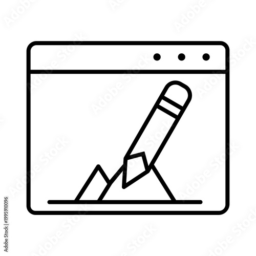 Browser icon vector. Website Illustration sign. Browser functions symbol. Internet logo.