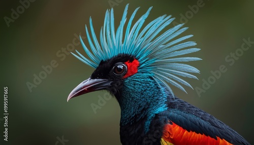 Wilson’s Bird of Paradise with Elegant Feather Display