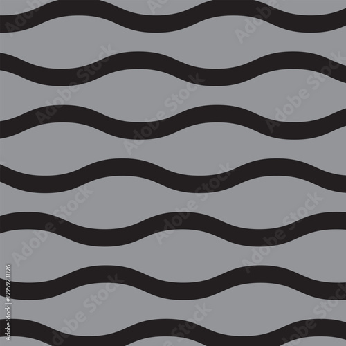 New black zig zag line pattern on grey background design