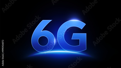 6G technology network with globe design, New generation telecommunication , high-speed mobile Internet. 6g superfast telecom network background with speed meter vector
