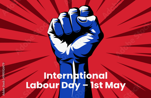 International Labor Day vector celebrating workers unity, equality, and rights, highlighting contributions to society and economic development.
