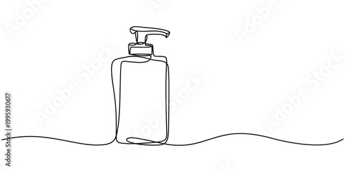 Motor lubricant dispenser continuous one line drawing minimalism design, Continuous line of oil jerry cans.one line drawing of packaging jerry, Gallon continuous one line drawing vector illustration