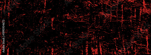 Grungy Halloween red and black background.  Creepy spooky vector hand painted ink banner bg. Sponge stamps, splatter sprinkle texture. Grunge paint stroke design.Art