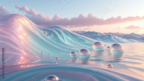 sunset in the mountains