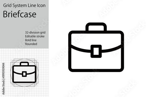 Briefcases and bags, sales icons