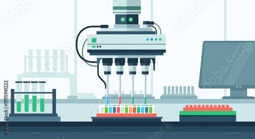 Automated Laboratory Pipetting Robot for Scientific Research and Drug Discovery