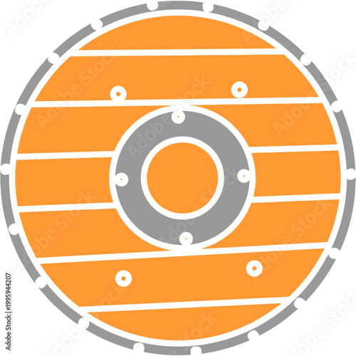 A 3D vector illustration of a round lifebuoy icon styled like a casino poker chip on a white and blue background featuring a metallic marine porthole frame and golden yacht shield design