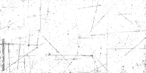 Grunge texture overlay featuring scratches and dust particles isolated on white background for vintage design and distress effect projects