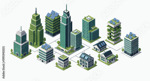 A clean, contemporary illustration of a modern office building evokes a sense of professionalism and growth, ideal for business presentations or websi