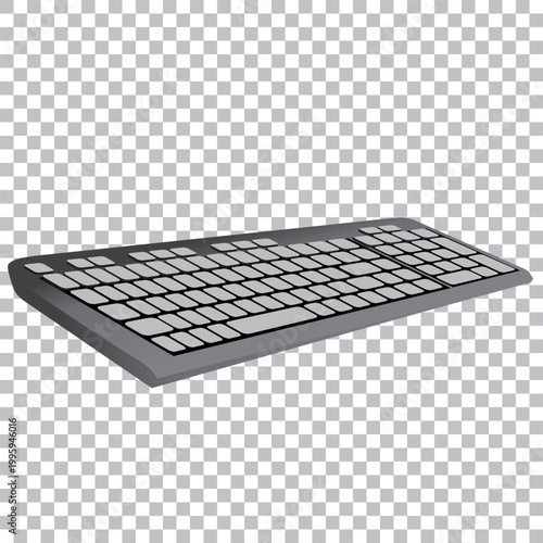  keyboard layout. The layout of the keyboard buttons. Isolated vector illustration