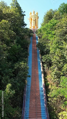 View of the Standing Buddha in Chiang Mai, Thailand.