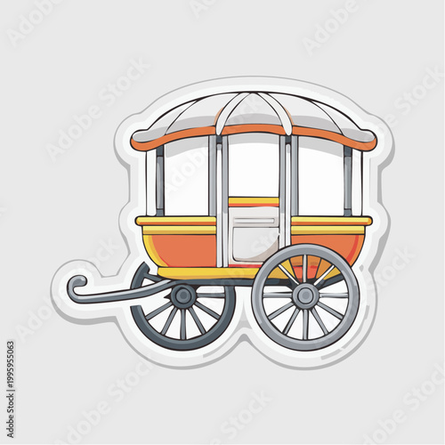 Cartoon Caravan Wagon