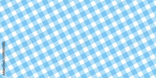 blue gingham checkered pattern with soft overlapping stripes.Eps10