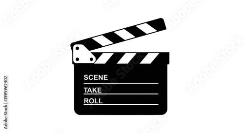 Clapper board for film production.