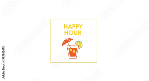 Colorful cocktail with umbrella and lime.