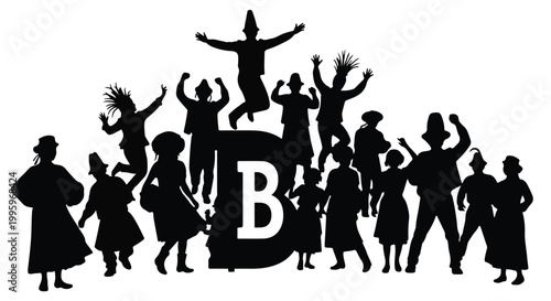 Joyful diverse group celebrating with raised arms and wide smiles