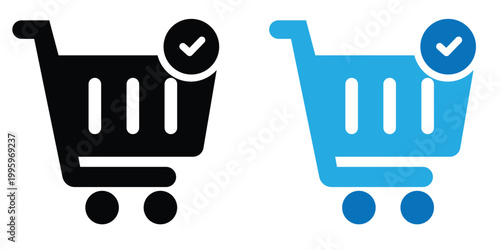 Shopping cart icon. Web store shopping cart icon. Internet shop buy logo symbol sign. Vector illustration.