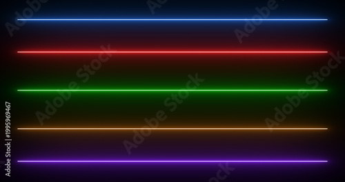 glowing neon laser lines graphic