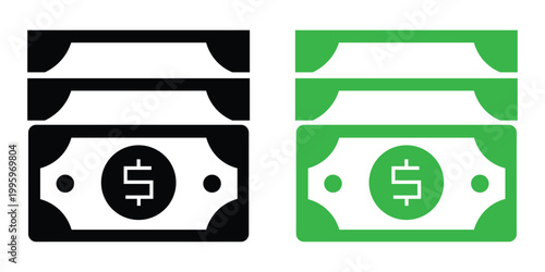 Finance icons. Business Icons, money signs. Money silhouette collection. Wallet with cards icon. Coins silhouette icon. Growth chart. Moneybag or stash. Piggy bank flat style - stock vector. 