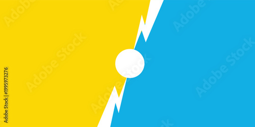 Versus. VS letters on a bright background. Concept of battle or competition. Duel between two players. Video games or fighting with competitors. Comic style design. Vector illustration