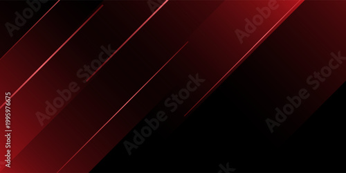 Dynamic Red And Black Abstract Background with Geometric Lines.Vector illustrator art eps 10