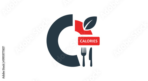 Canvastavla Calorie Counter Logo Design Element.