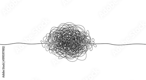 Tangled mess of thin wires.
