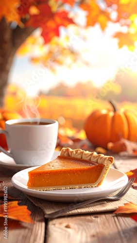 Autumn Harvest Pumpkin Pie Coffee Break.