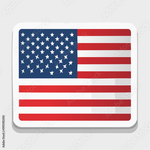 American Flag Illustration