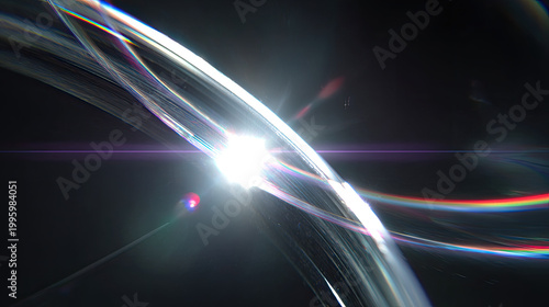 Close-up of camera lens aperture shift concept. A bright celestial scene highlighting cosmic beauty in space.