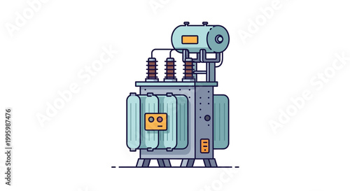 Industrial Power Transformer for Electricity Distribution and Energy Conversion