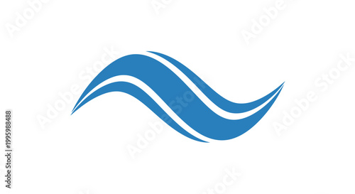 Free Download Blue wave logo symbol icon. - GFXLoad