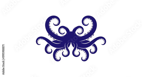 Detailed illustration of an octopus tentacles.