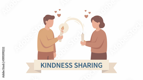 Two hands sharing a glowing light bulb symbol of creative ideas and kindness sharing