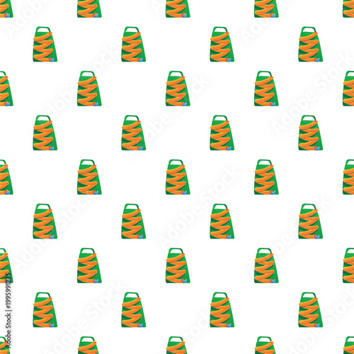 Multiple green water slides with orange floating rings creating a repeating seamless pattern