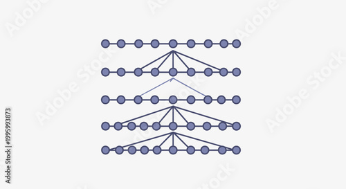 Network topology, connectivity diagram, vector flowchart, blue nodes and lines, data visualization