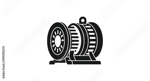 Excitation System Line art modern abstract shape vector