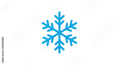 Blue Snowflake Ice Crystal Winter.