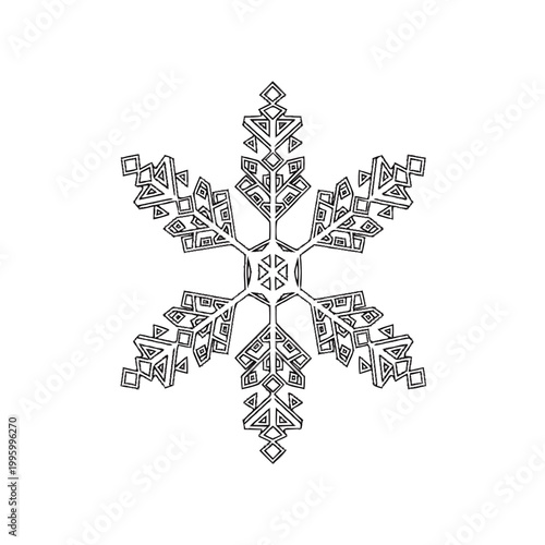 Intricate Snowflake Design Pattern.