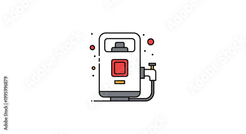 Gas leak detection kit Line flat modern abstract vector