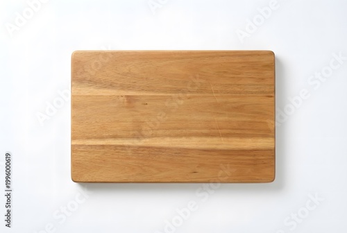 Wooden Cutting Board for Qurban Preparation Isolated on White