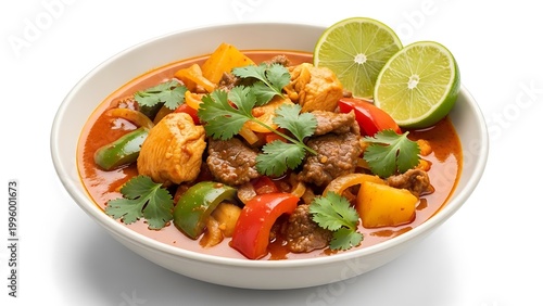 Delicious Thai Beef Soup with Fresh Lime and Herbs